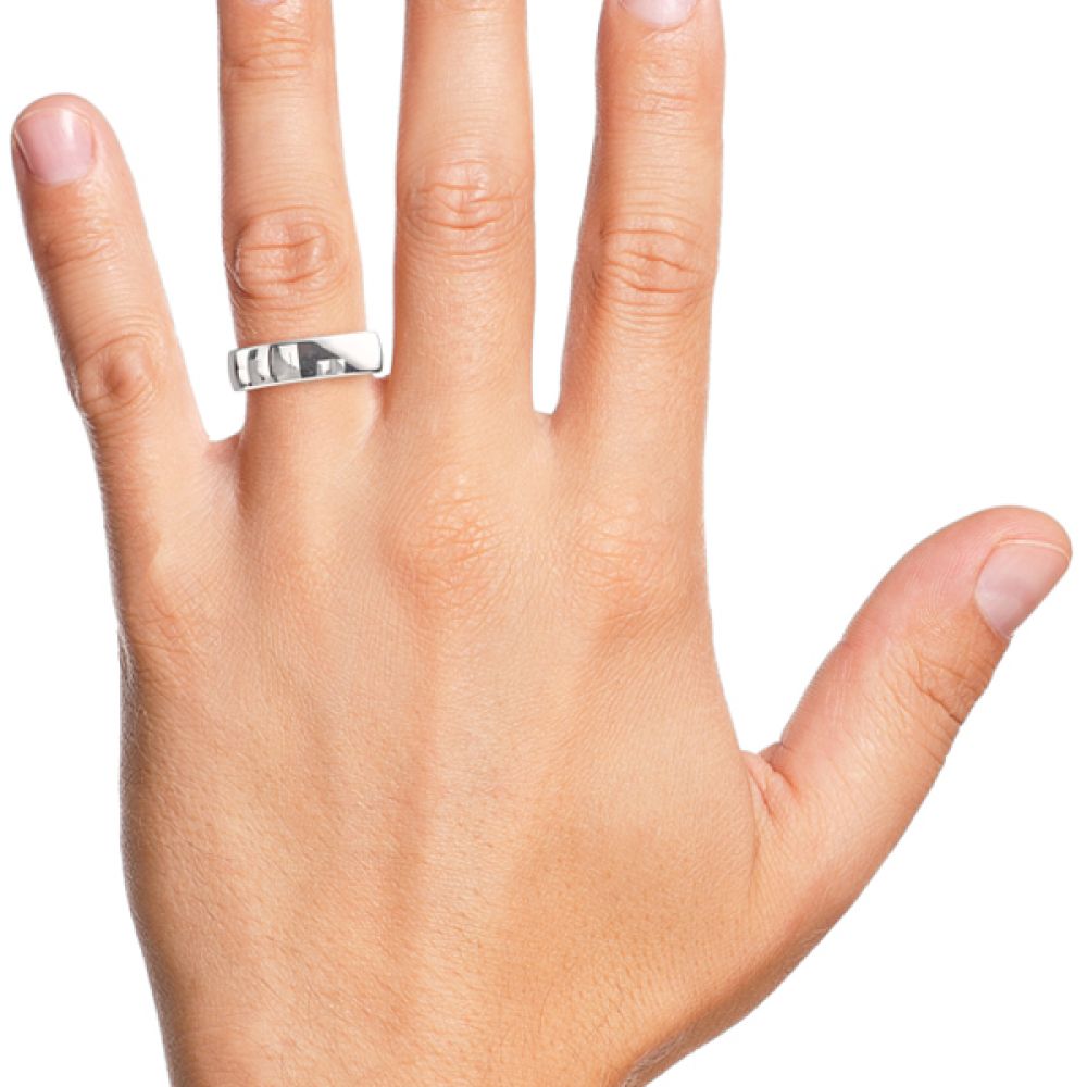 Slight Court Palladium Wedding Ring Slight Court Palladium Wedding Ring
