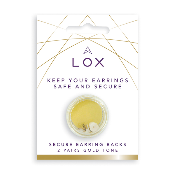 Lox Secure Gold Tone Earring Backs