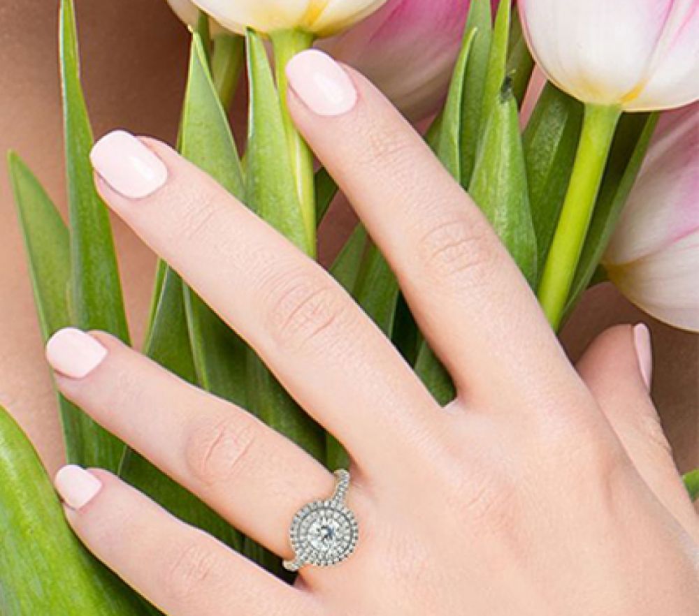 Double Halo Engagement Rings Double Halo Diamond Rings